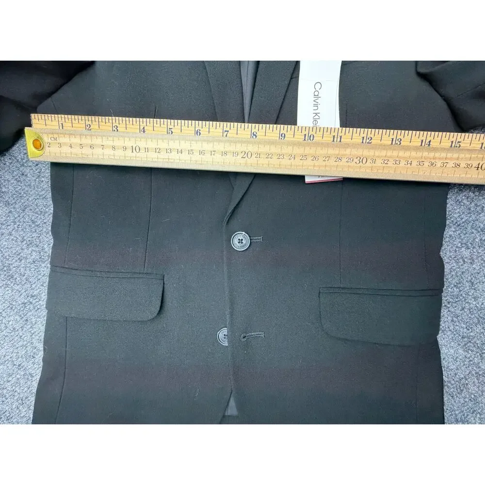 Calvin Klein Boys Size 10 Black X Slim Fit Stretch Suit Blazer NWT NEW